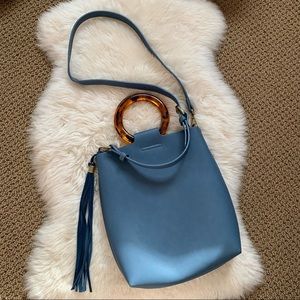 Anthropologie Blue Crossbody Purse